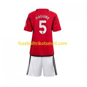 Fußballtrikots Manchester United Harry Maguire 5 Kinder 2023-2024 Kurzarm Heimtrikotsatz kaufen